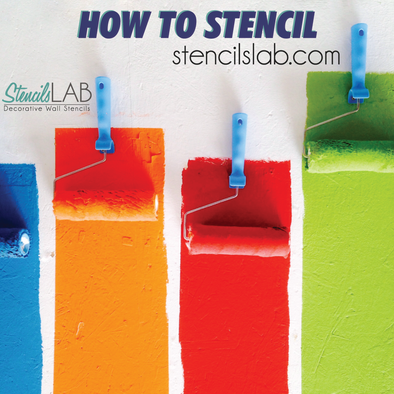 How To Stencil Tutorial. How To Make Wall Stenciling, Tile Stenciling, Floor Stencil Painting Projects