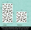 Dalmatian Spots Allover Stencil - Reusable Wall Stencil - StencilsLab Wall Stencils