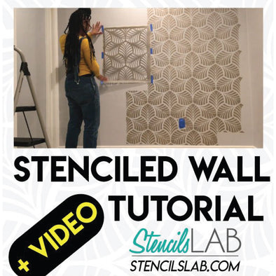 The Best Stenciled Wall by Khadijah Pearce
