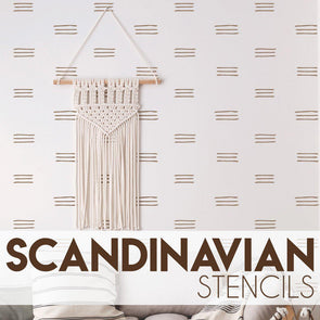Scandinavian Decor Stencils-StencilsLAB Wall Stencils