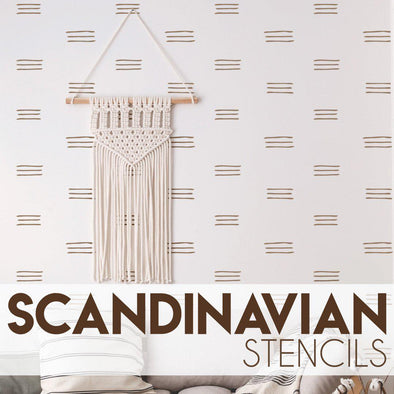 Scandinavian Decor Stencils-StencilsLAB Wall Stencils
