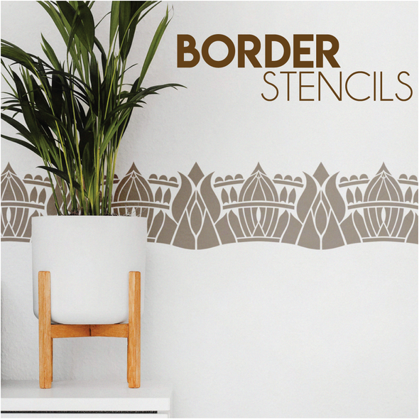 Wall Border Stencils- Border Stencils For Painting