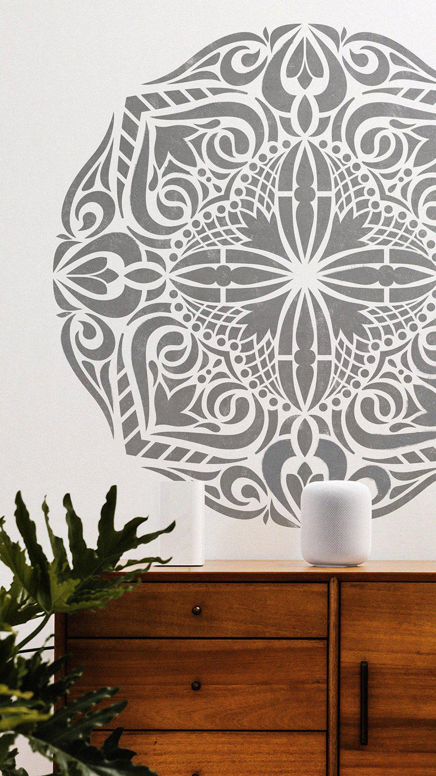 Mandala Stencil Abundance - Large Mandala Stencils for DIY Wall