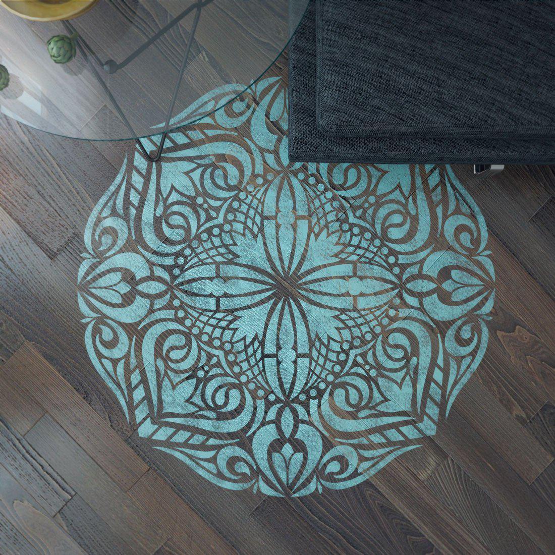 Large Mandala Stencils, Reusable Floral Design Mandala Painting