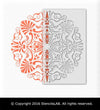 AQUA- Mandala Stencil For Painting- Large Reusable Mandala Stencils-StencilsLAB Wall Stencils