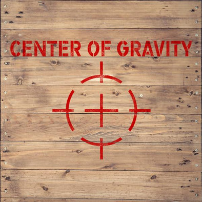 Center Of Gravity Stencil - Shipping Stencils - Industrial Stencils--StencilsLab Wall Stencils
