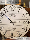 Clock Stencil - Table Clock Stencil - Furniture & Wall Stencil - DIY Clock Stencil - Stencil - StencilsLab Wall Stencils