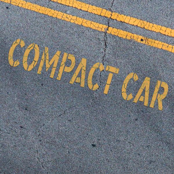 Compact Car Stencil - Parking Lot Stencils - Industrial Stencils