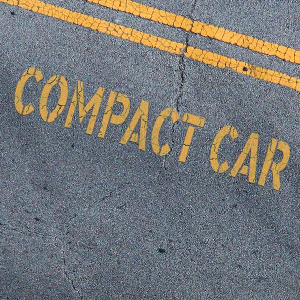 Compact Car Stencil - Parking Lot Stencils - Industrial Stencils--StencilsLab Wall Stencils