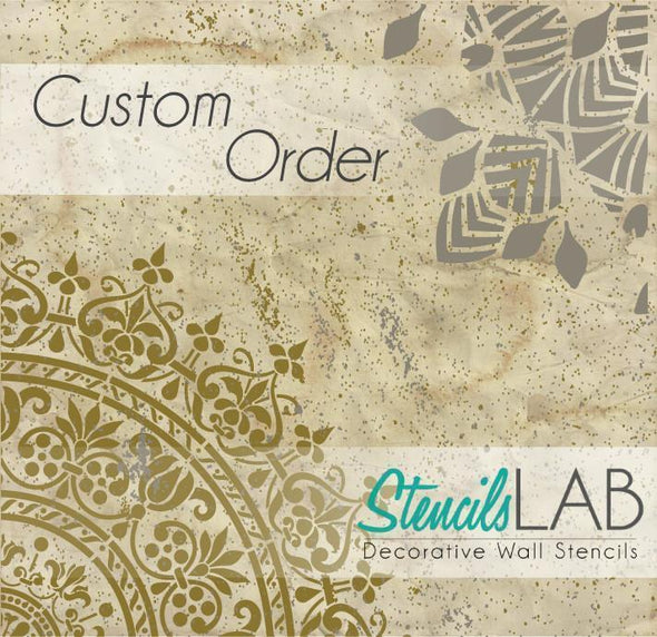 Custom Order for Eden Garrod - StencilsLab Wall Stencils