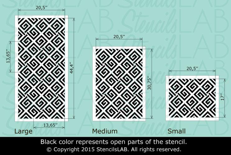 J Boutique Stencils Geometric Stencils Pattern Elaine Reusable Modern Style for DIY Easy Decor