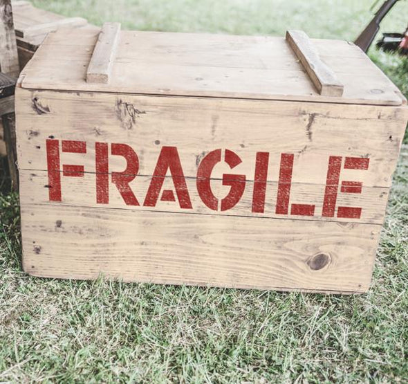 Fragile Stencil - Fragile Marking Stencil - Shipping Stencils - Industrial Stencils--StencilsLab Wall Stencils