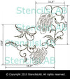 Furniture Floral Stencil - Reusable Stencils With Decorative Flowers - StencilsLab Wall Stencils