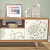 Furniture Floral Stencil - Reusable Stencils With Decorative Flowers - StencilsLab Wall Stencils