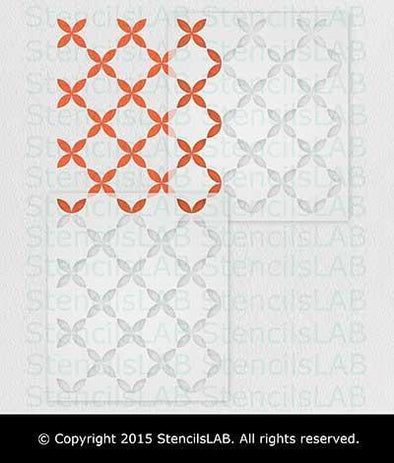 GABRIEL- Classic Quatrefoil Wall Stencil- Large Wall Stencils for Pain ...