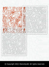 JUNGLE - Palm Wall Stencil - Floral Design Wall Art Stencils Large Reusable Wall Stencils-StencilsLAB Wall Stencils