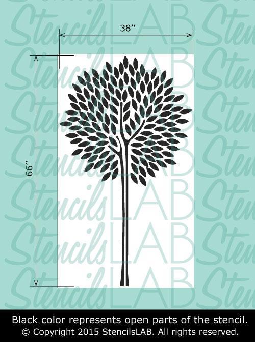 Large Tree Stencil For Wall - Reusable Stencil For Wall Painting - StencilsLAB Wall Stencils - StencilsLab Wall Stencils