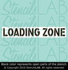 Loading Zone Stencil - Parking Lot Stencils - Industrial Stencils--StencilsLab Wall Stencils