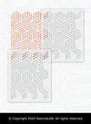 LORTIE- Modern Geometric Wall Stencil- Hexagon Wall Stencil- Reusable Stencils For Painting-StencilsLAB Wall Stencils