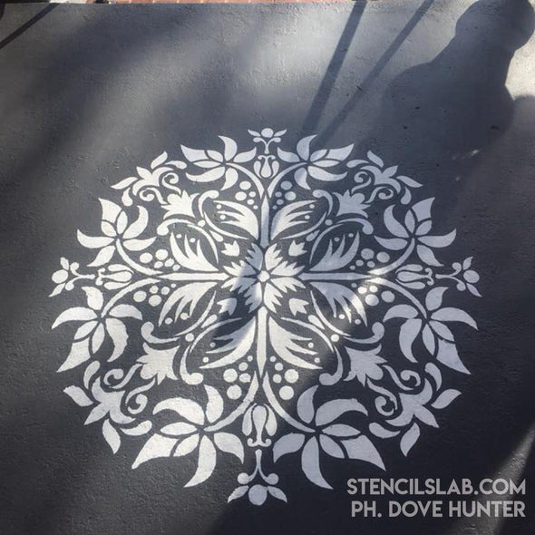 Mandala Stencil - Floor Decor Stencil - Wall Painting Stencils - Medallion Stencil-StencilsLAB Wall Stencils