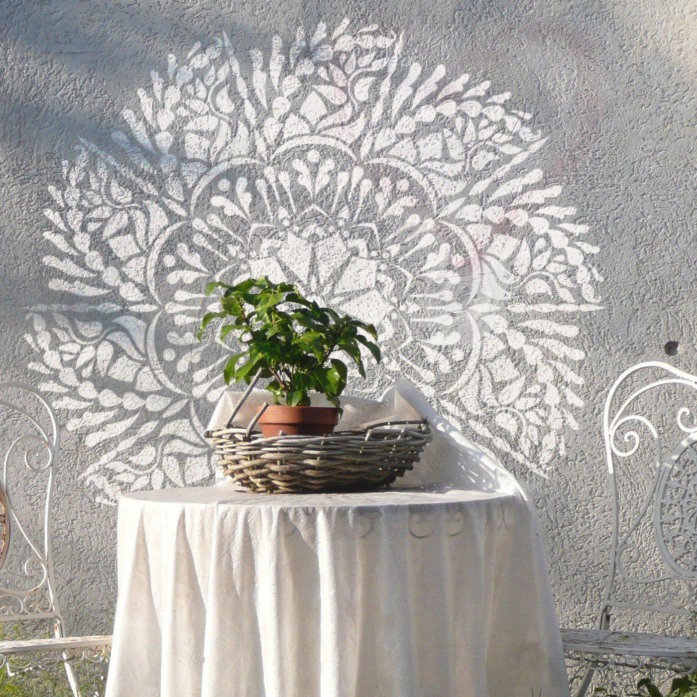 Mandala Wall Stencils - Original Mandala Design- Mandala Stencil- Floor Stencil 16