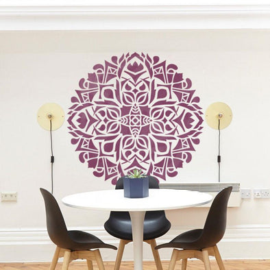 Medallion Wall Stencil - Mandala Stencil - Furniture Renewal Stencil ...