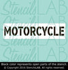 Motorcycle Stencil - Parking Lot Stencils - Industrial Stencils--StencilsLab Wall Stencils
