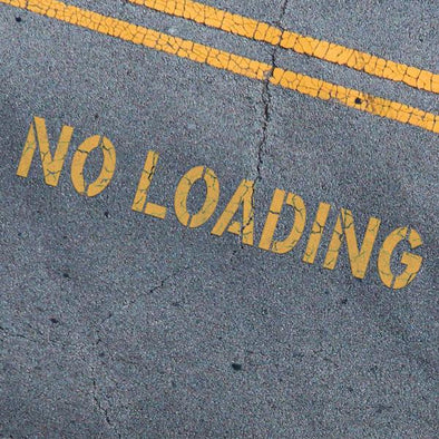 No Loading Stencil - Parking Lot Stencils - Industrial Stencils--StencilsLab Wall Stencils