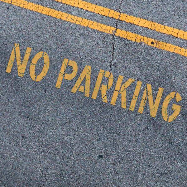 No Parking Zone Stripes Stencil - Parking Lot Stencils - Industrial Stencils