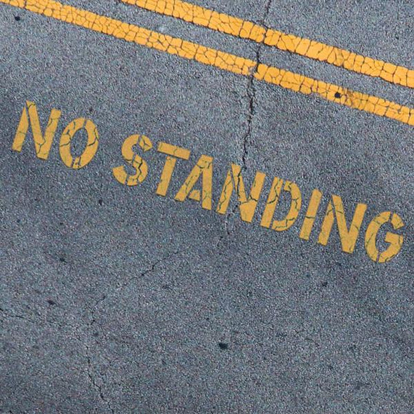 NO STANDING Stencil - Parking Lot Stencils - Industrial Stencils--StencilsLab Wall Stencils
