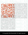 PAISLEY- Allover Stencil- Wall And Furniture Painting Stencil-StencilsLAB Wall Stencils