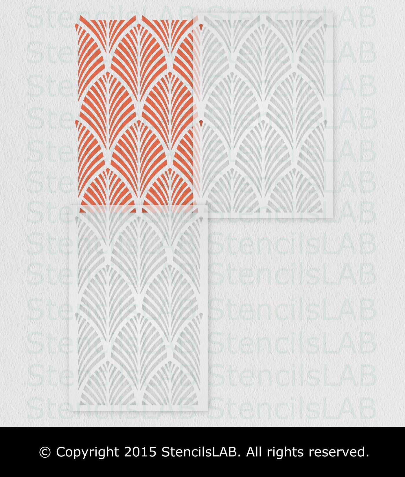 Palm- Allover Wall Stencil- Large Wall Stencils- Reusable Stencil for Painting S (12 x 18.4)