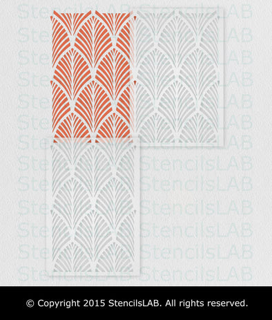 PALM- Allover Wall Stencil- Large Wall Stencils- Reusable Stencil For ...