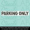 PARKING ONLY Stencil - Parking Lot Stencils - Industrial Stencils--StencilsLab Wall Stencils