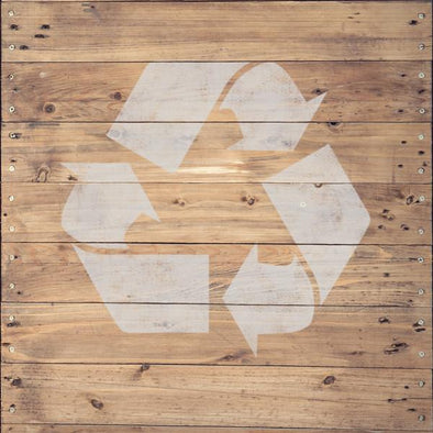 Recycle Symbol Stencil - Shipping Stencils - Industrial Stencils--StencilsLab Wall Stencils