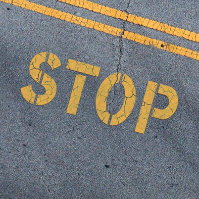 STOP Stencil - Parking Lot Stencils - Industrial Stencils--StencilsLab Wall Stencils