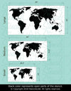 World Map Stencil- Wall Art Stencil-StencilsLAB Wall Stencils